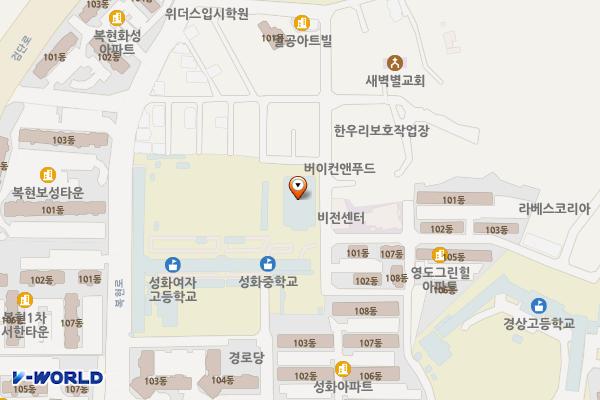 대구 성화여고 위치 지도 — 대구광역시 북구 복현로 140