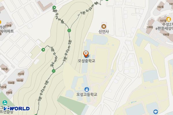 대구 오성고등학교 위치 지도 — 대구광역시 수성구 달구벌대로522길 78