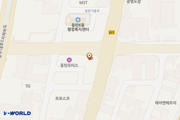 동탄테크노타워 위치 지도 — 경기도 화성시 동탄구 동탄산단8길 28