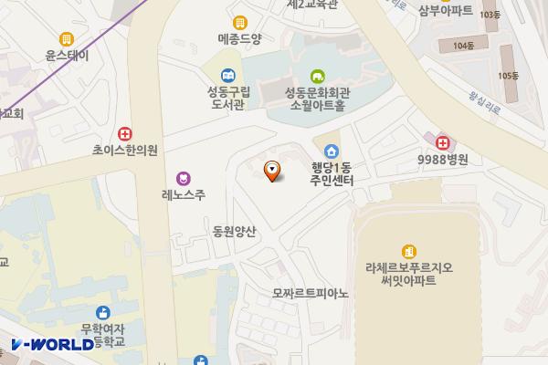 행당동 레몬프라자 위치 지도 — 서울특별시 성동구 고산자로6길 40