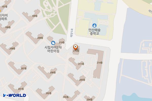 그랑시티자이2차오피스텔상가 위치 지도 — 경기도 안산시 상록구 해양5로 11