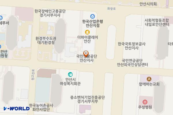 안산빌딩 위치 지도 — 경기도 안산시 단원구 광덕대로 259
