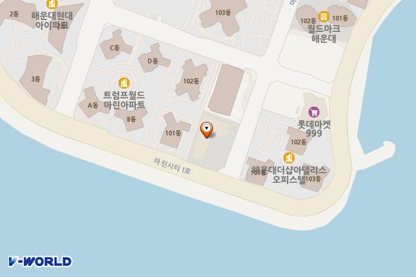 한화리조트 해운대 위치 지도 — 부산 해운대구 마린시티3로 52
