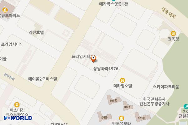 더 예스 아틀라스 오피스텔 위치 지도 — 인천광역시 영종구 햇내로14번길 9