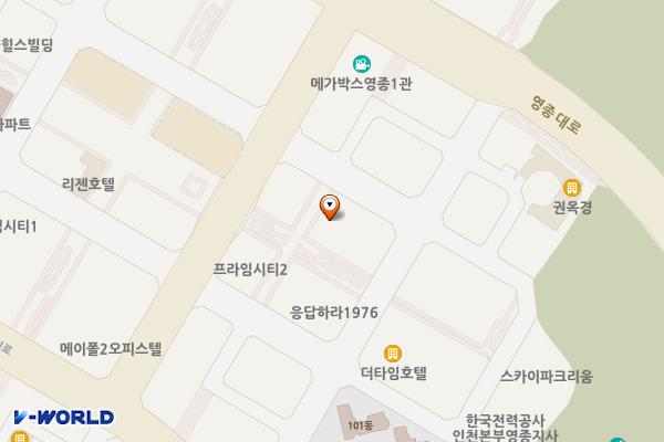 더예스클라우드 위치 지도 — 인천광역시 영종구 햇내로28번길 10
