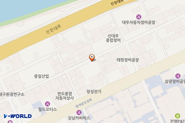 신현대1급정비공장 위치 지도 — 대구광역시 서구 팔달로2길 43