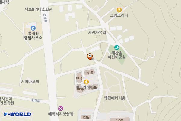 미소가아파트 옆 위치 지도 — 강원특별자치도 영월군 영월읍 덕포하리5길 30