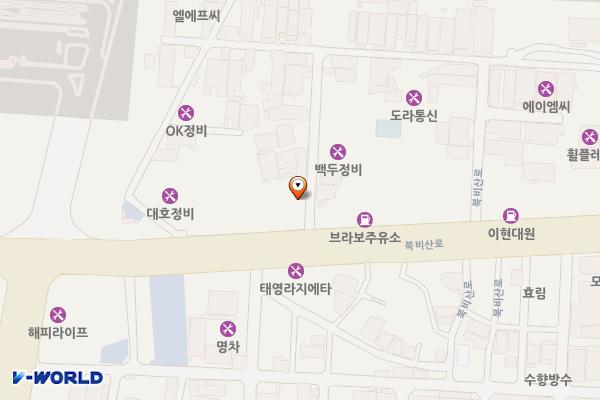 보성종합정비 위치 지도 — 대구광역시 서구 북비산로 87 (이현동)