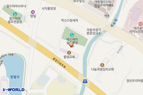 수성정비센터 위치 지도 — 대구광역시 수성구 유니버시아드로68길 13 (욱수동)