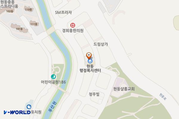 현동주민센터 위치 지도 — 경상남도 창원시 마산합포구 현동7길 27
