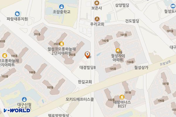 늘푸른교회 위치 지도 — 대구광역시 달서구 조암남로14길 13