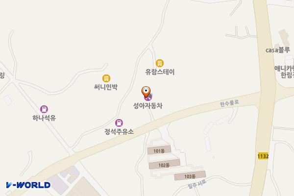 성아자동차공업사 위치 지도 — 제주특별자치도 제주시 한림읍 한수풀로 127-3
