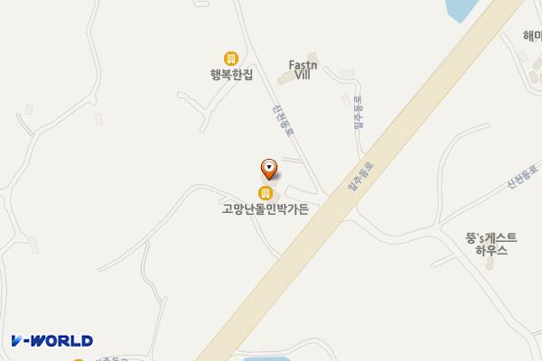 고망난돌민박가든 위치 지도 — 제주특별자치도 서귀포시 성산읍 일주동로 5464