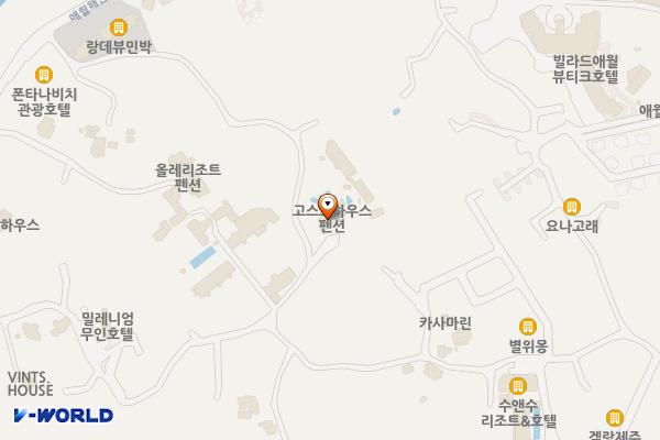 고스트하우스 위치 지도 — 제주특별자치도 제주시 애월읍 부룡수길 35-12
