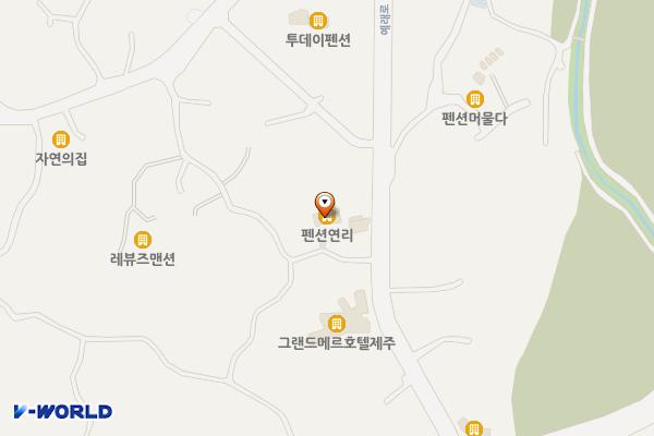 펜션연리 위치 지도 — 제주특별자치도 서귀포시 논짓물로 50