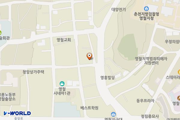 삼춘식육점 옆 위치 지도 — 강원특별자치도 영월군 영월읍 단종로16번길 61-3