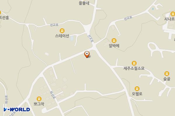 농업회사법인주식회사블랙푸드 위치 지도 — 제주특별자치도 제주시 조천읍 와선로 254