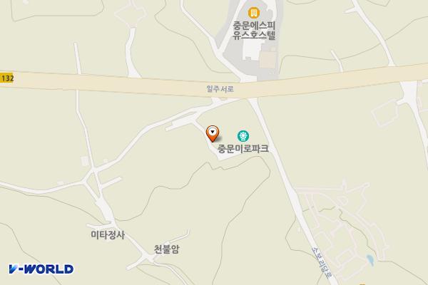 중문미로파크 위치 지도 — 제주특별자치도 서귀포시 일주서로 1225-5