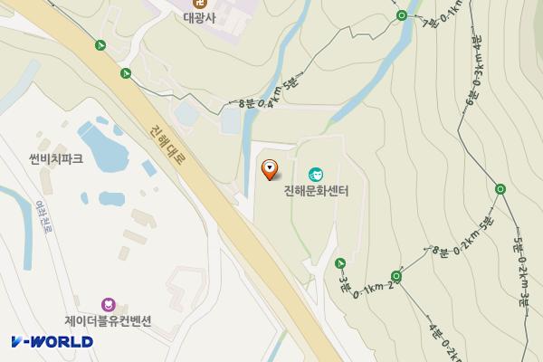 재단법인창원문화재단 위치 지도 — 경상남도 창원시 의창구 중앙대로 181