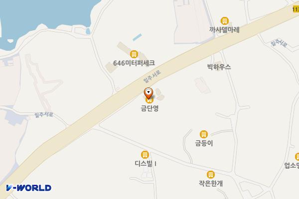 금단영 위치 지도 — 제주특별자치도 제주시 한경면 일주서로 4466