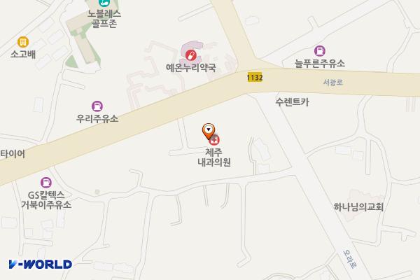 김경희부동산 위치 지도 — 제주특별자치도 제주시 서광로 78-9