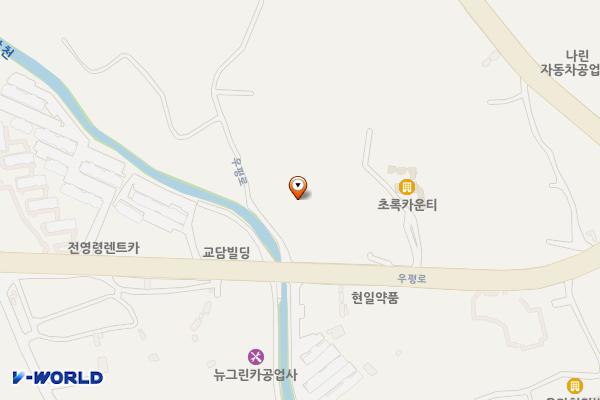 도평전기차충전소 위치 지도 — 제주특별자치도 제주시 우평로 38