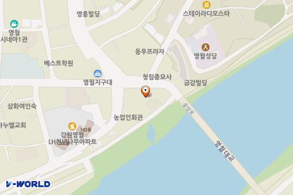 설원칡냉면 옆 위치 지도 — 강원특별자치도 영월군 영월읍 중앙로 86
