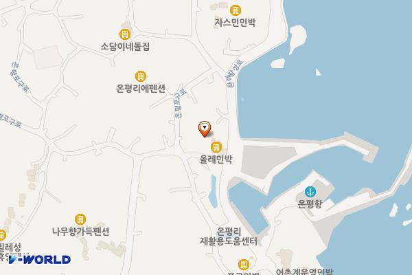 올레민박 위치 지도 — 제주특별자치도 서귀포시 성산읍 온평포구로 63