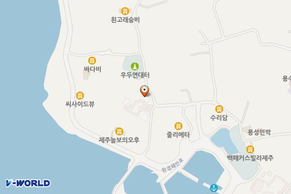 마린뷰빌리지 위치 지도 — 제주특별자치도 제주시 한경면 용수3길 45
