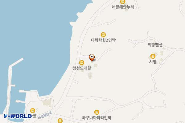지아니비민박 위치 지도 — 제주특별자치도 제주시 애월읍 애월해안로 274-1