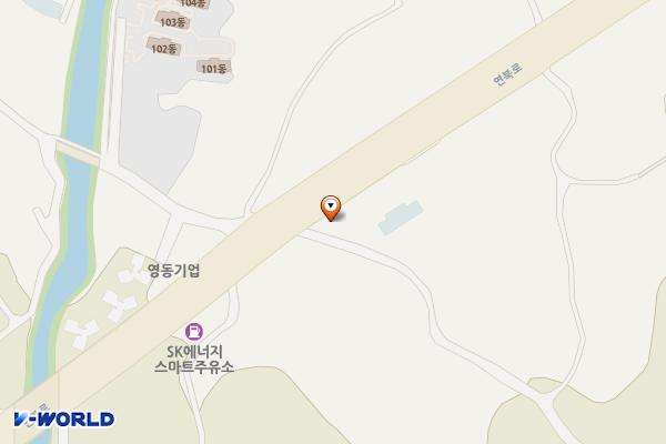 (주)쎄미시스코 위치 지도 — 제주특별자치도 제주시 연북로 746