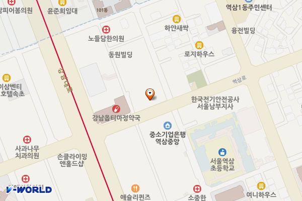 한국정보통신진흥협회(민수) 위치 지도 — 서울특별시 강남구 역삼로 111