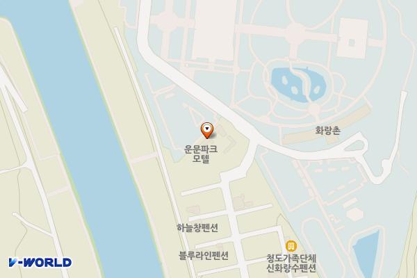 운문파크랜드 위치 지도 — 경상북도 청도군 운문면 신화랑길 40