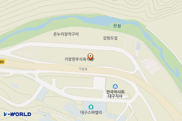 팔수식당 위치 지도 — 대구광역시 달성군 가창면 가창로176길 21