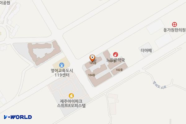 제주아이파크스위트통합관리단 위치 지도 — 제주특별자치도 서귀포시 대정읍 에듀시티로239번길 8