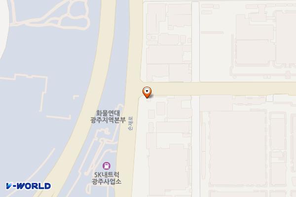 조광페인트-광주영업소(민수) 위치 지도 — 전남광주통합특별시 광산구 하남산단5번로 2