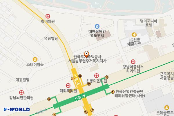 성원교역(주)/성원타워 위치 지도 — 서울특별시 강남구 선릉로 514