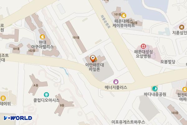 이안해운대파일론입주자대표회의23 위치 지도 — 부산광역시 해운대구 달맞이길 43