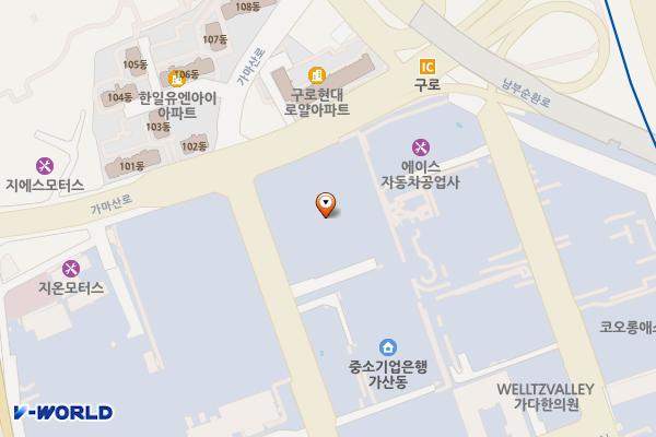 대륭8차 운영위원회 위치 지도 — 서울특별시 금천구 가마산로 96