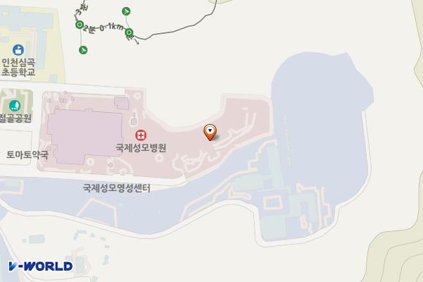 학교법인 인천가톨릭학원 마리스텔라23 위치 지도 — 인천광역시 서해구 심곡로100번길 31