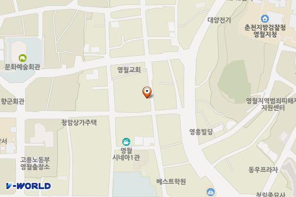 영파-영월오토바이 위치 지도 — 강원특별자치도 영월군 영월읍 영모전길 39