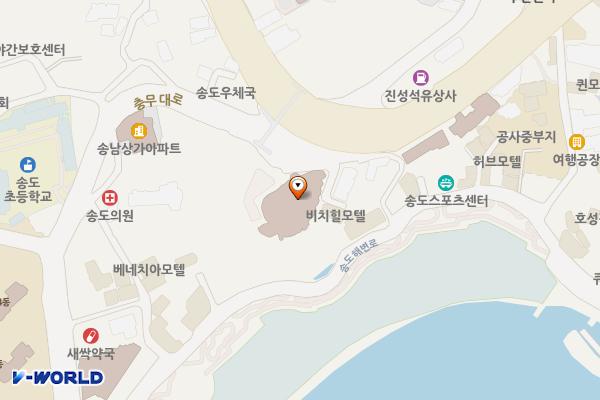 송도탑스빌 입주자대표회의 위치 지도 — 부산광역시 서구 충무대로 56