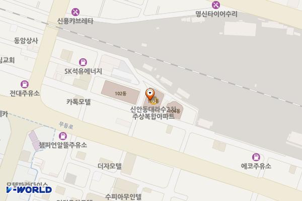 신안대라수 2차(대라수주택 주식회사) 위치 지도 — 전남광주통합특별시 북구 자미로6번길 21