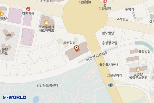 대공원코오롱파크폴리스상가운영위원회 위치 지도 — 울산광역시 남구 대공원로 241