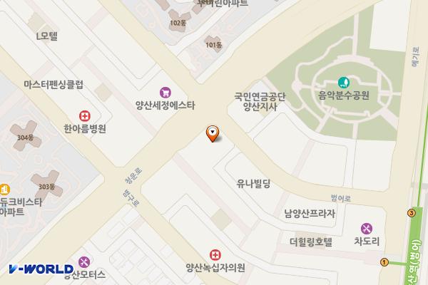 우림종합건설(주)태림프라자 위치 지도 — 경상남도 양산시 물금읍 청운로 350