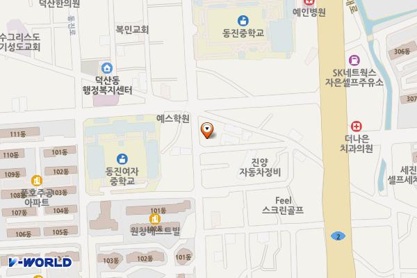 주식회사 혜솜(혜솜빌딩) 위치 지도 — 경상남도 창원시 진해구 풍호로35번길 30