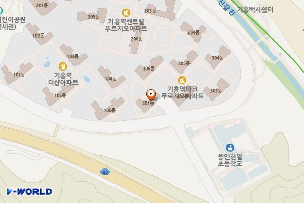 기흥역파크푸르지오오피스텔관리단23 위치 지도 — 경기도 용인시 기흥구 기흥역로58번길 56