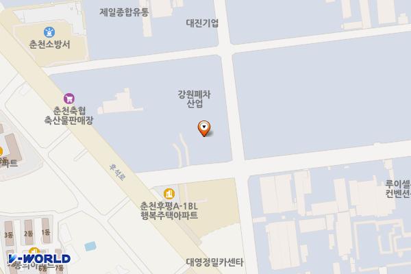 춘천 하이테크 타워 위치 지도 — 강원특별자치도 춘천시 후석로420번길 7