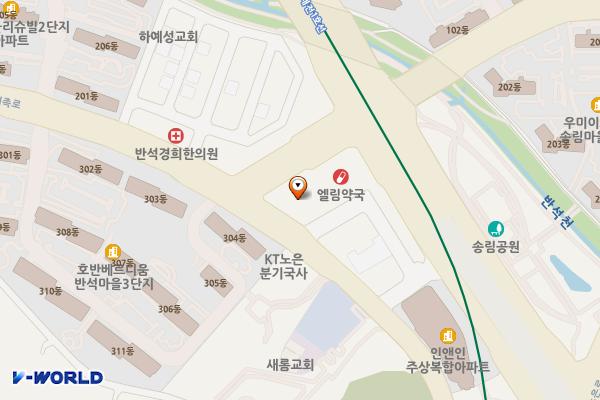 옥타브상가 에이동 관리단 위치 지도 — 대전광역시 유성구 지족로 368