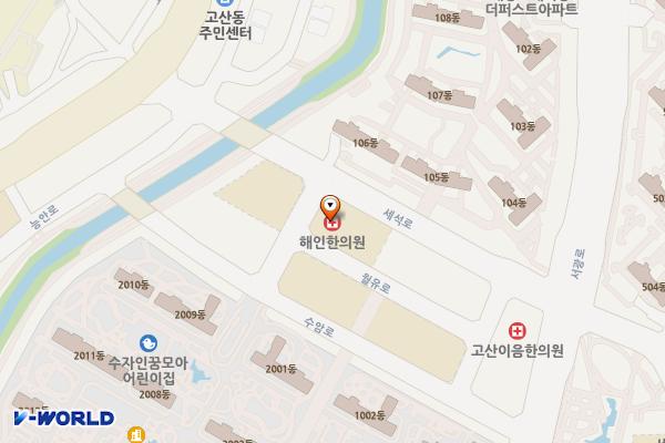 (주)가람자산관리/고산폴리프라자1차 위치 지도 — 경기도 의정부시 세석로 20